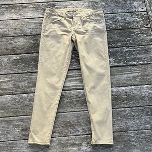 American Eagle Stretch Tan Jeggings 14 R